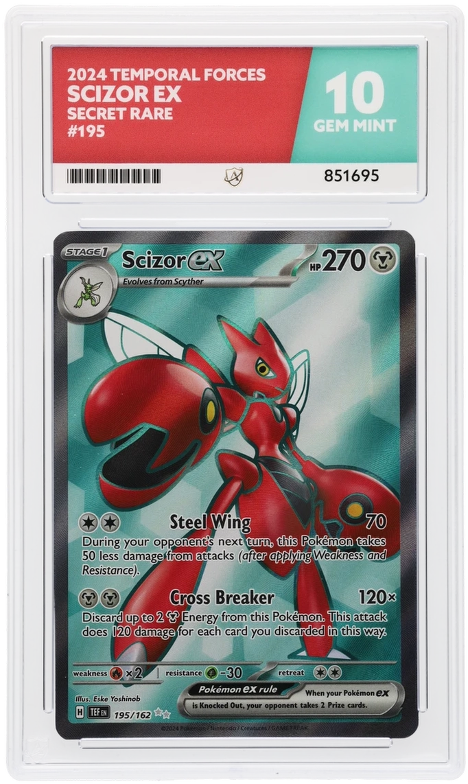 ACE 10 - Scizor ex - 195/162 - Temporal Forces - Pokemon