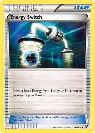 Energy Switch 94/114 - Black & White Reverse Holofoil