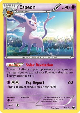 Espeon 48/108 - Dark Explorers Reverse Holofoil