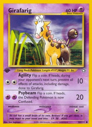 Girafarig 58/111 - Neo Genesis Unlimited