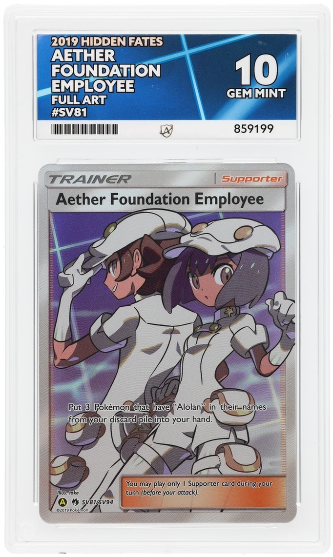 ACE 10 - Aether Foundation Employee - SV81/SV94 - Hidden Fates - Pokemon