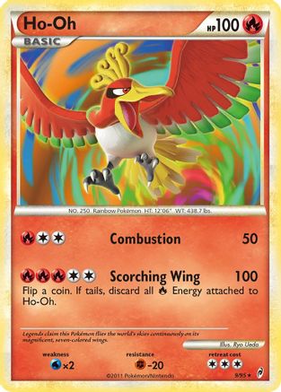Ho-Oh 9/95 - Call of Legends Reverse Holofoil