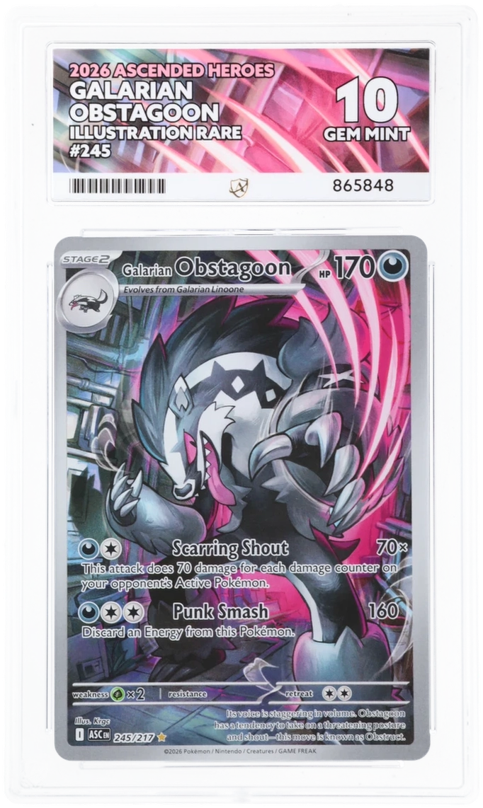 ACE 10 - Galarian Obstagoon - 245/217 - Ascended Heroes - Pokemon