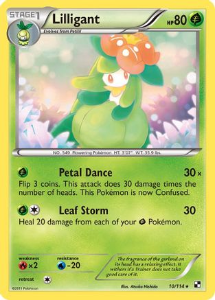 Lilligant 10/114 - Black & White Reverse Holofoil