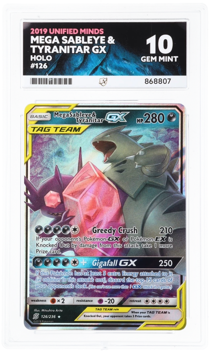 ACE 10 - Mega Sableye & Tyranitar GX - 126/236 - Unified Minds