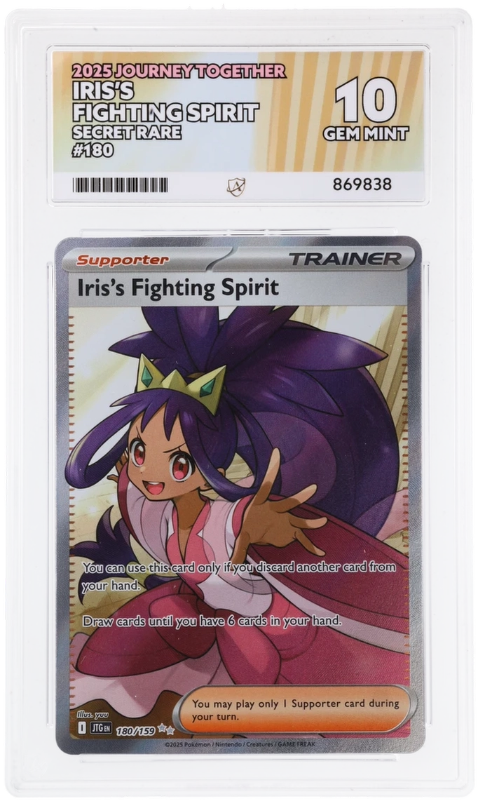 ACE 10 - Iris's Fighting Spirit - 180/159 - Journey Together - Pokemon