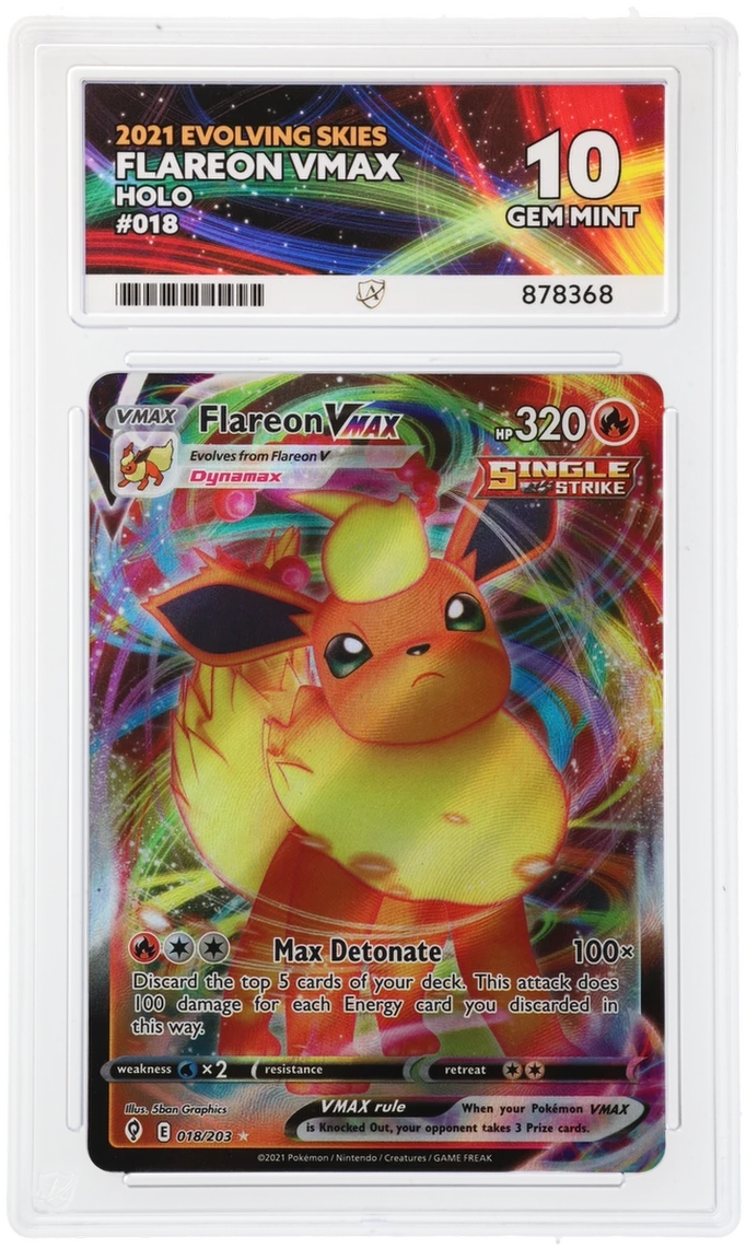 ACE 10 - Flareon VMAX - 018 - Evolving Skies - Pokemon