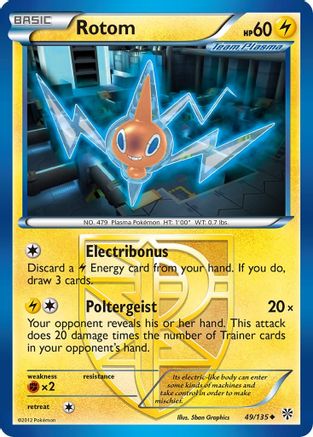 Rotom 49/135 - Plasma Storm Reverse Holofoil