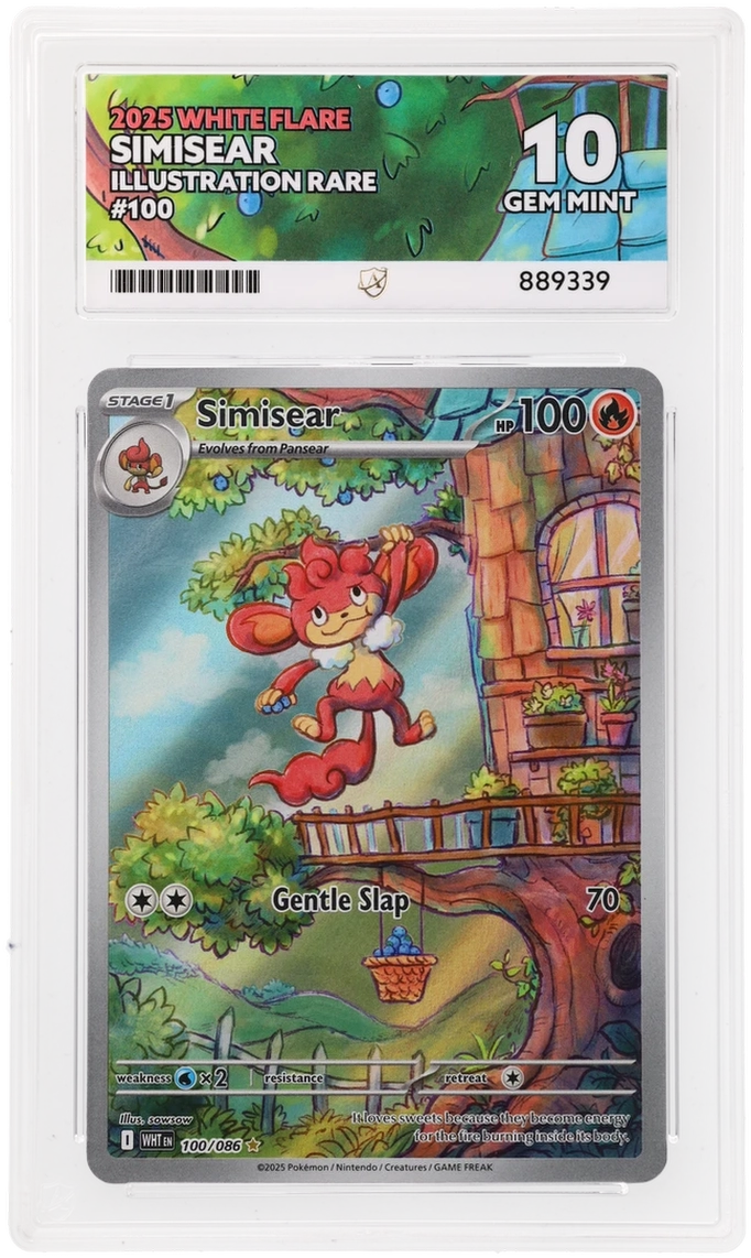 ACE 10 - Simisear - 100/086 - White Flare - Pokemon