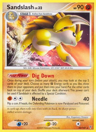 pokemon card sandslash 42/147 Certification ID:116514341 RIX GX is Knocked Out Sold at Auction: Pokemon