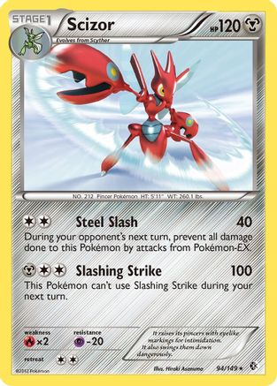 Scizor 94/149 - Boundaries Crossed Holofoil