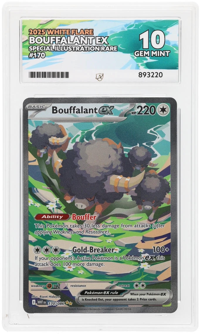 ACE 10 - Bouffalant ex - 170/086 - White Flare - Pokemon