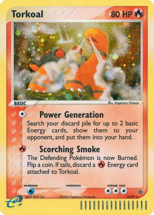 Torkoal 12/97 - Dragon Holofoil Cosmo