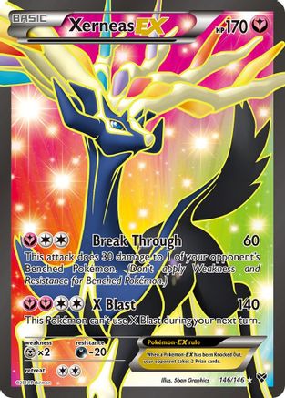 Xerneas EX (146 Full Art) 146/146 - XY Base Set Holofoil
