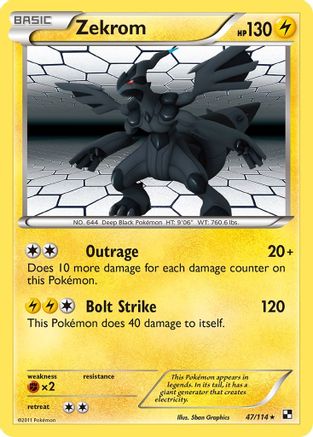Zekrom 47/114 - Black and White Holofoil