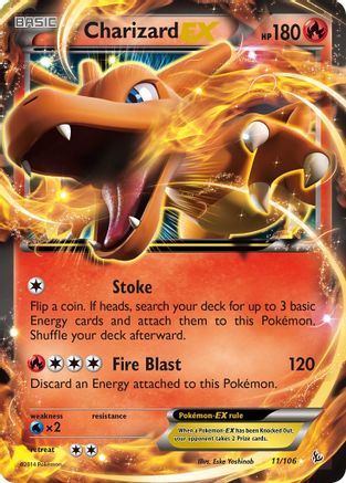 Charizard EX (11) 11/106 - XY Flashfire Holofoil