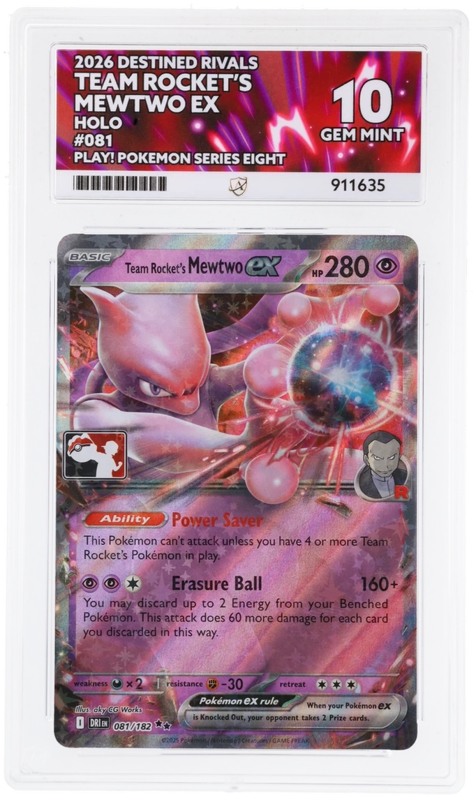 ACE 10 - Team Rocket's Mewtwo ex - 081/182 - Destined Rivals - Play! Pokemon Series Eight - Pokemon