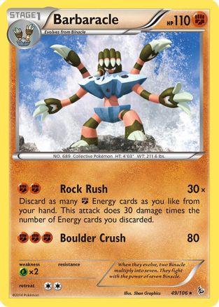 Barbaracle 49/106 - XY Flashfire