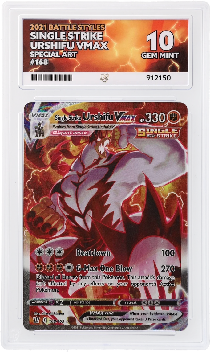 ACE 10 - Single Strike Urshifu VMAX - 168/163 - Battle Styles - Pokemon