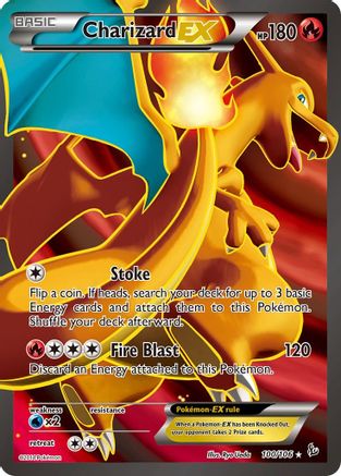 Charizard EX (100 Full Art) 100/106 - XY Flashfire Holofoil