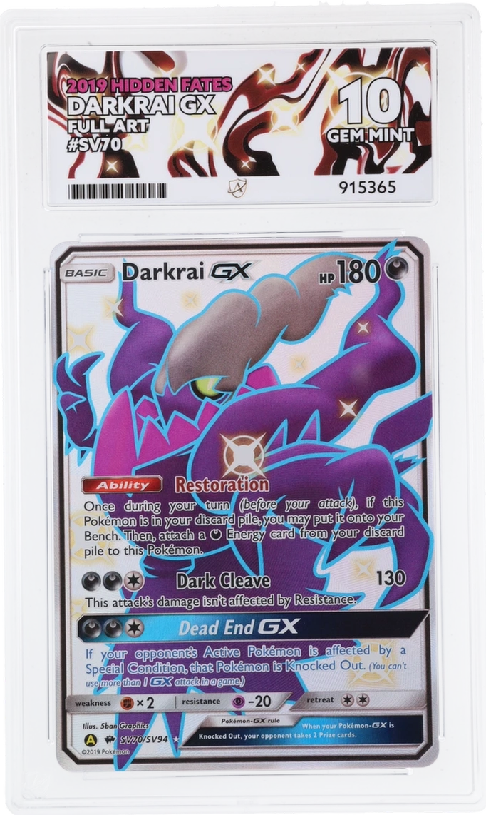 ACE 10 - Darkrai GX - SV70/SV94 - Hidden Fates - Pokemon
