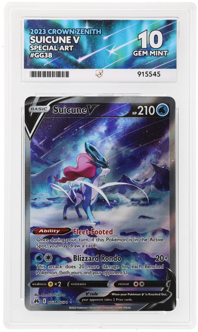 ACE 10 - Suicune V - GG38/GG70 - Crown Zenith - Pokemon