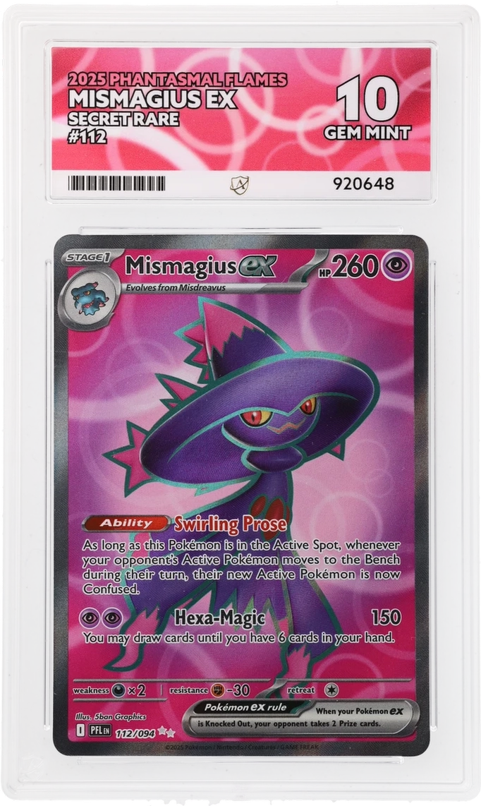 ACE 10 - Mismagius ex - 112/094 - Phantasmal Flames - Pokemon
