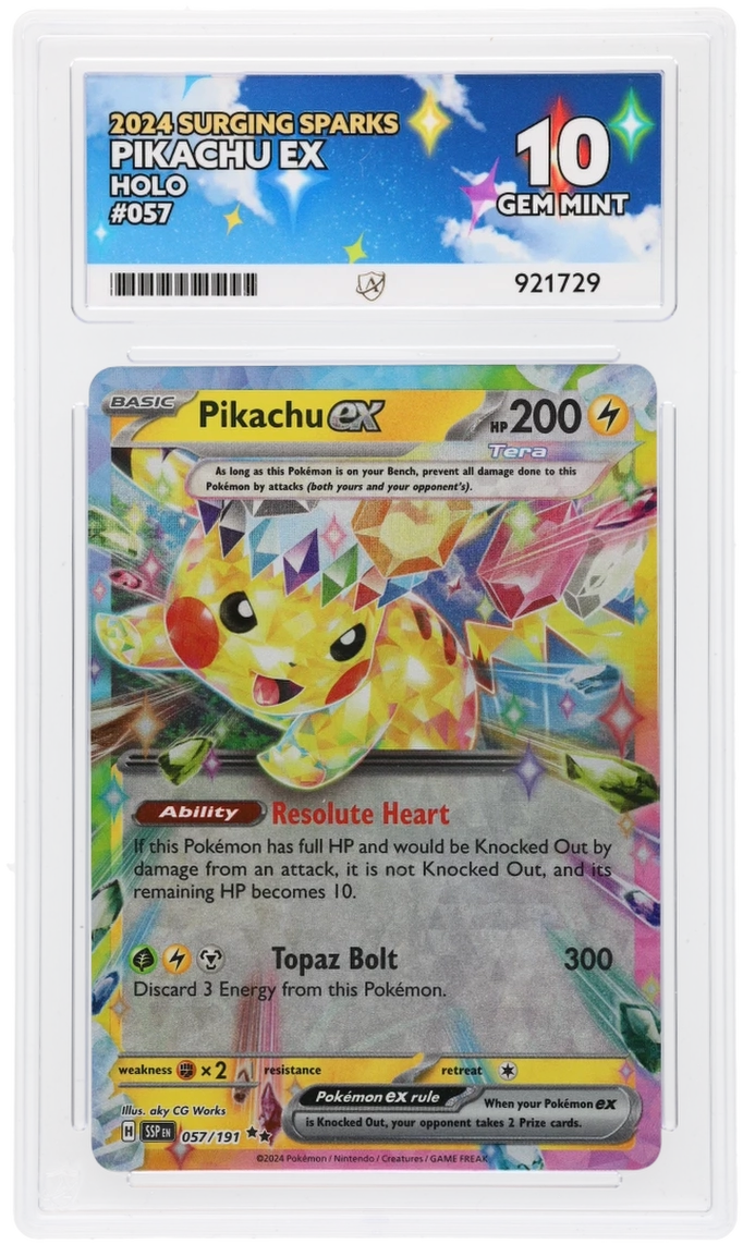 ACE 10 - Pikachu ex - 057/191 - Surging Sparks - Pokemon
