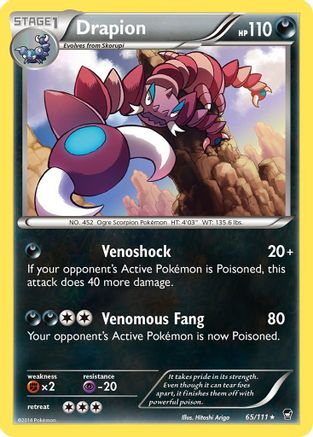 Drapion 65/111 - XY Furious Fists Reverse Holofoil