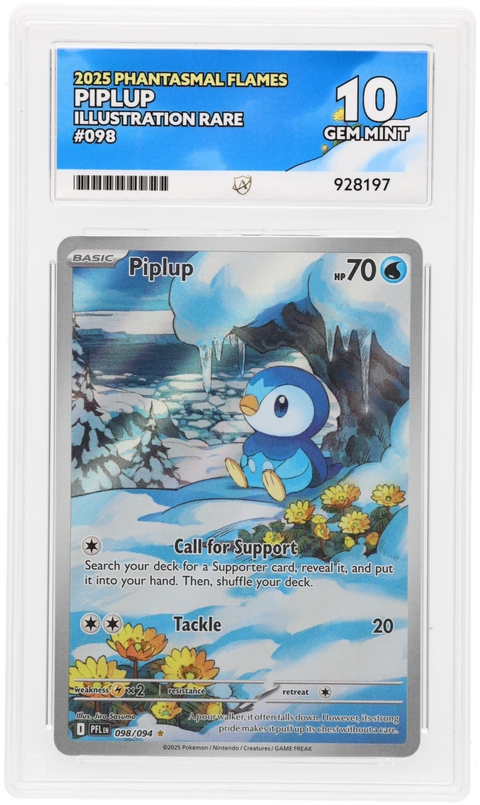 ACE 10 - Piplup - 098/094 - Phantasmal Flames - Pokemon