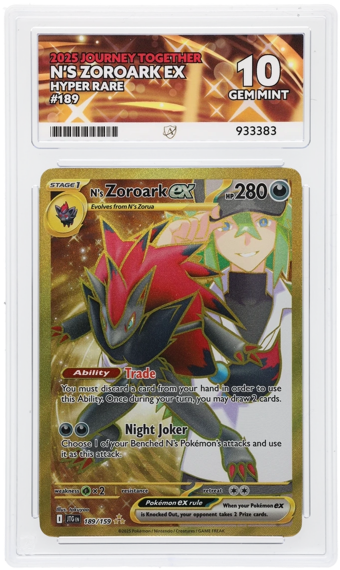 ACE 10 - N's Zoroark ex - 189/159 - Journey Together - Pokemon