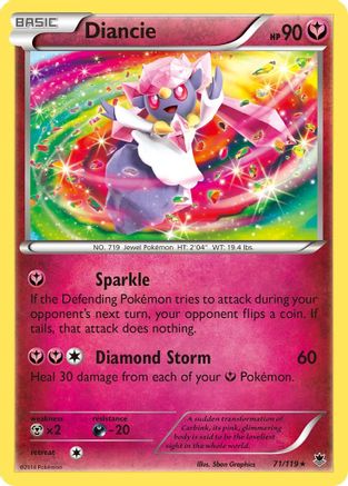 Diancie 71/119 - XY Phantom Forces Holofoil