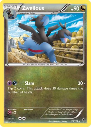 Zweilous 73/119 - XY Phantom Forces Reverse Holofoil