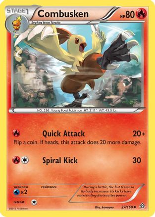 Combusken 27/160 - XY Primal Clash Reverse Holofoil