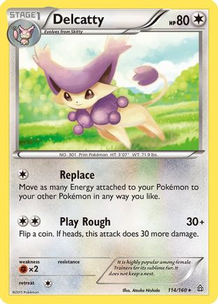 Delcatty 114/160 - XY Primal Clash Reverse Holofoil