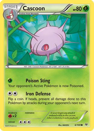 Cascoon 6/108 - XY Roaring Skies