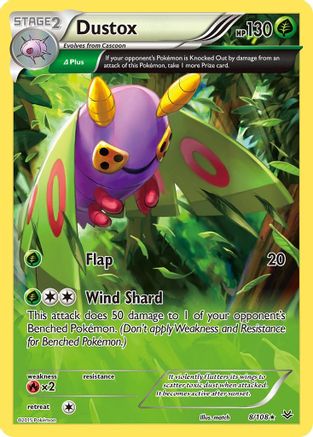 Dustox (8 Delta) 8/108 - XY Roaring Skies Reverse Holofoil