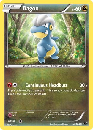 Bagon (54) 54/108 - XY Roaring Skies Reverse Holofoil
