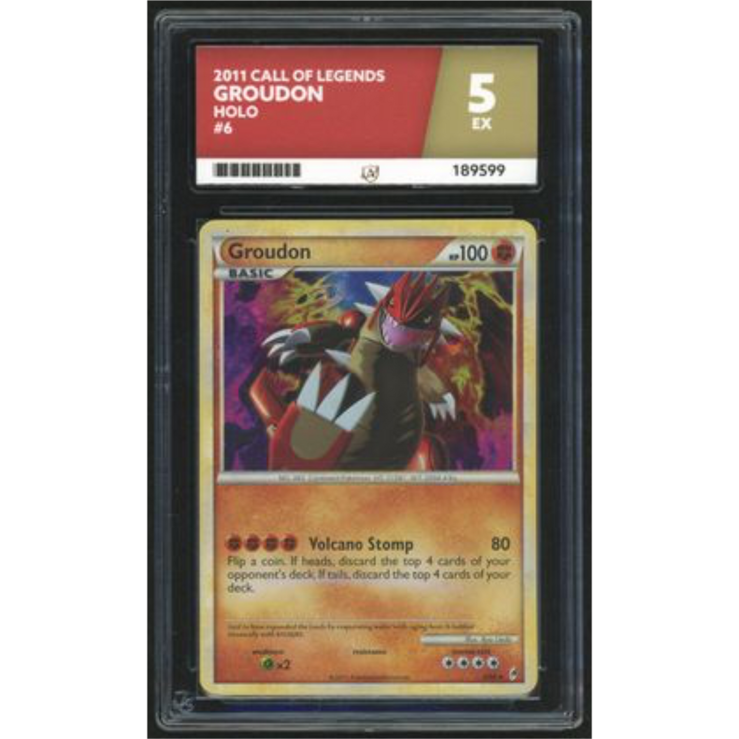 Groudon Holo 6 - 2011 Call Of Legends - ACE 5