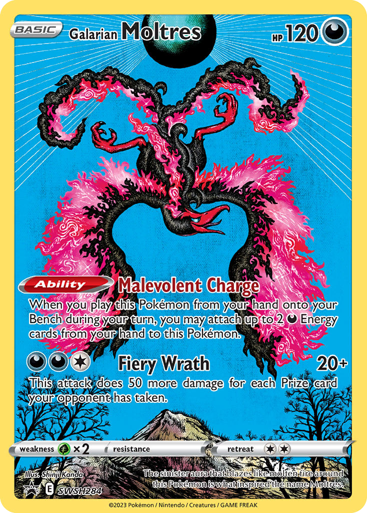 Galarian Moltres SWSH284/307 - SWSH Black Star Promos Holofoil