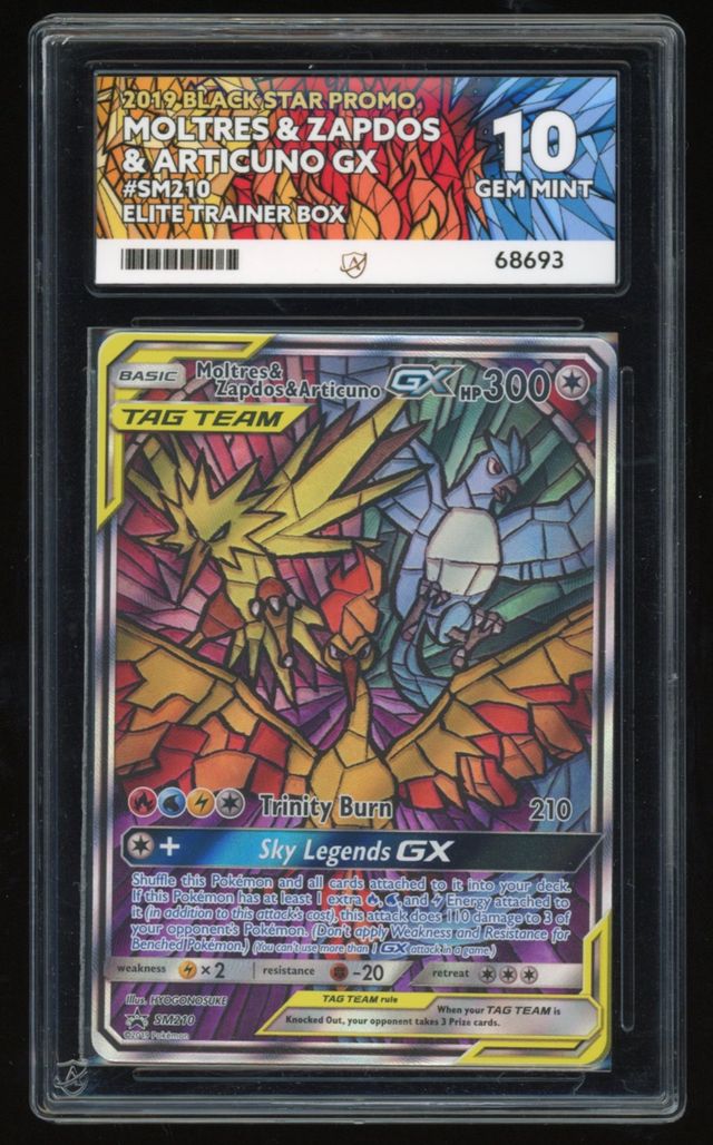 Moltres & Zapdos & Articuno GX - Black Star Promo - SM210 - Elite