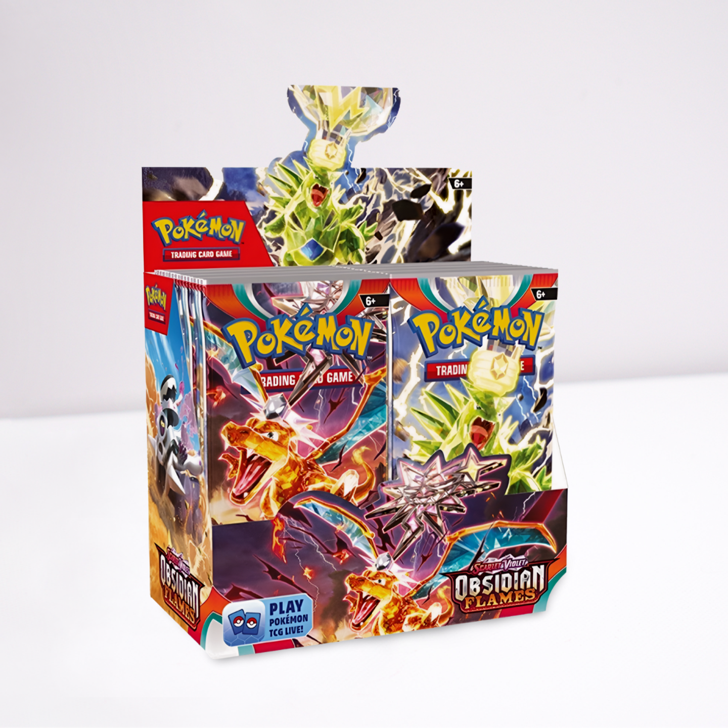 pokemon obsidian flame booster box flames TCG SV03: Obsidian Flames Booster Box | Sealed | Scarlet & Violet Not to be outdone Obsidian Flames Pokemon Booster Box