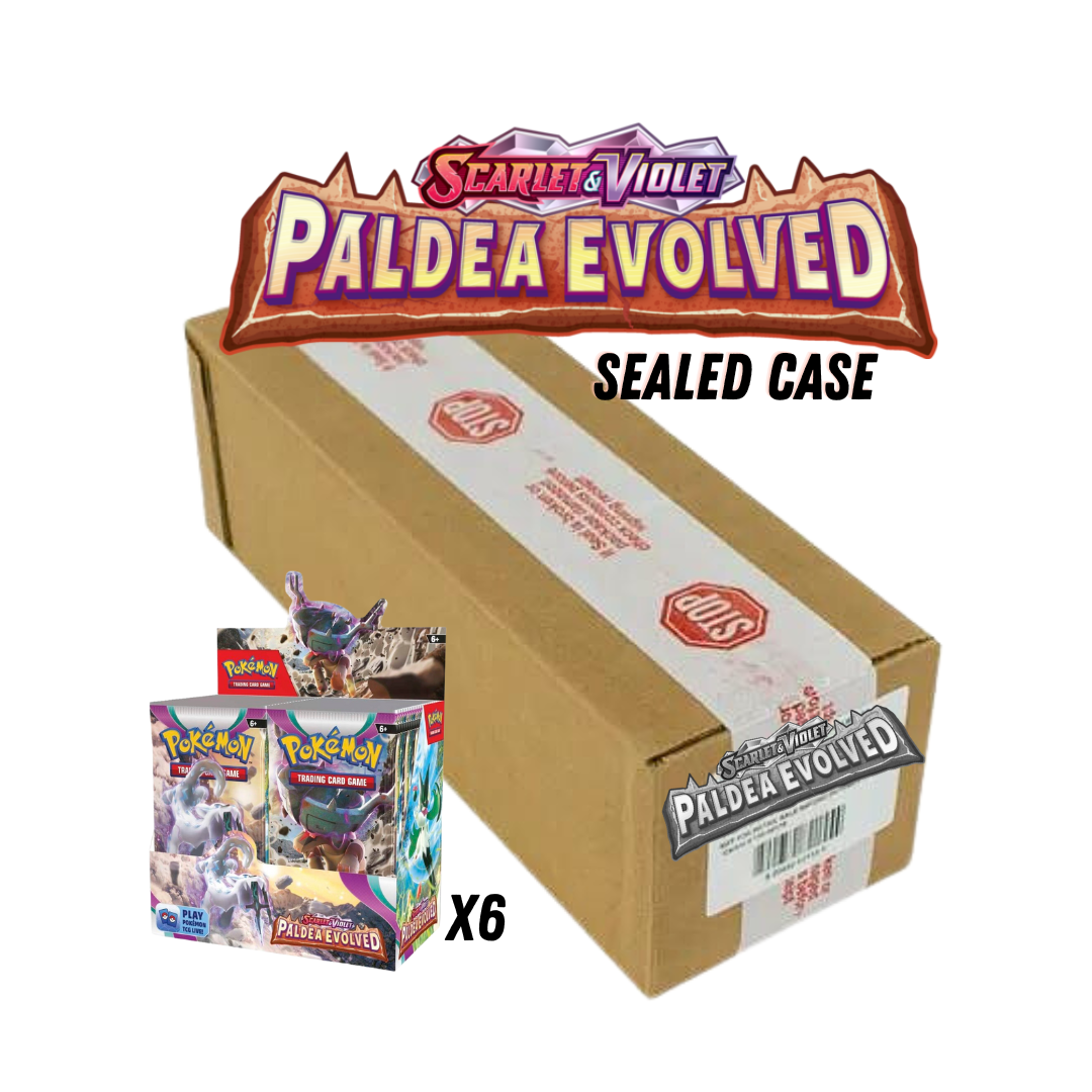 Sealed Case - Paldea Evolved Pokemon Booster Box (6 sealed boxes) PokeRand Sealed Case - Paldea Evolved Pokemon Booster Box (6 sealed boxes) PokeRand