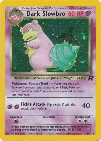 Dark Slowbro (12) 12/82 - Team Rocket Unlimited Holofoil