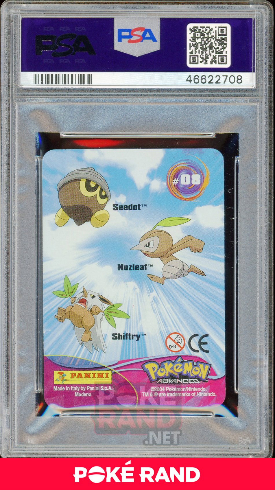 SEEDT/NUZLF/SHFTRY. PSA 8 - Advanced Action - PokeRand