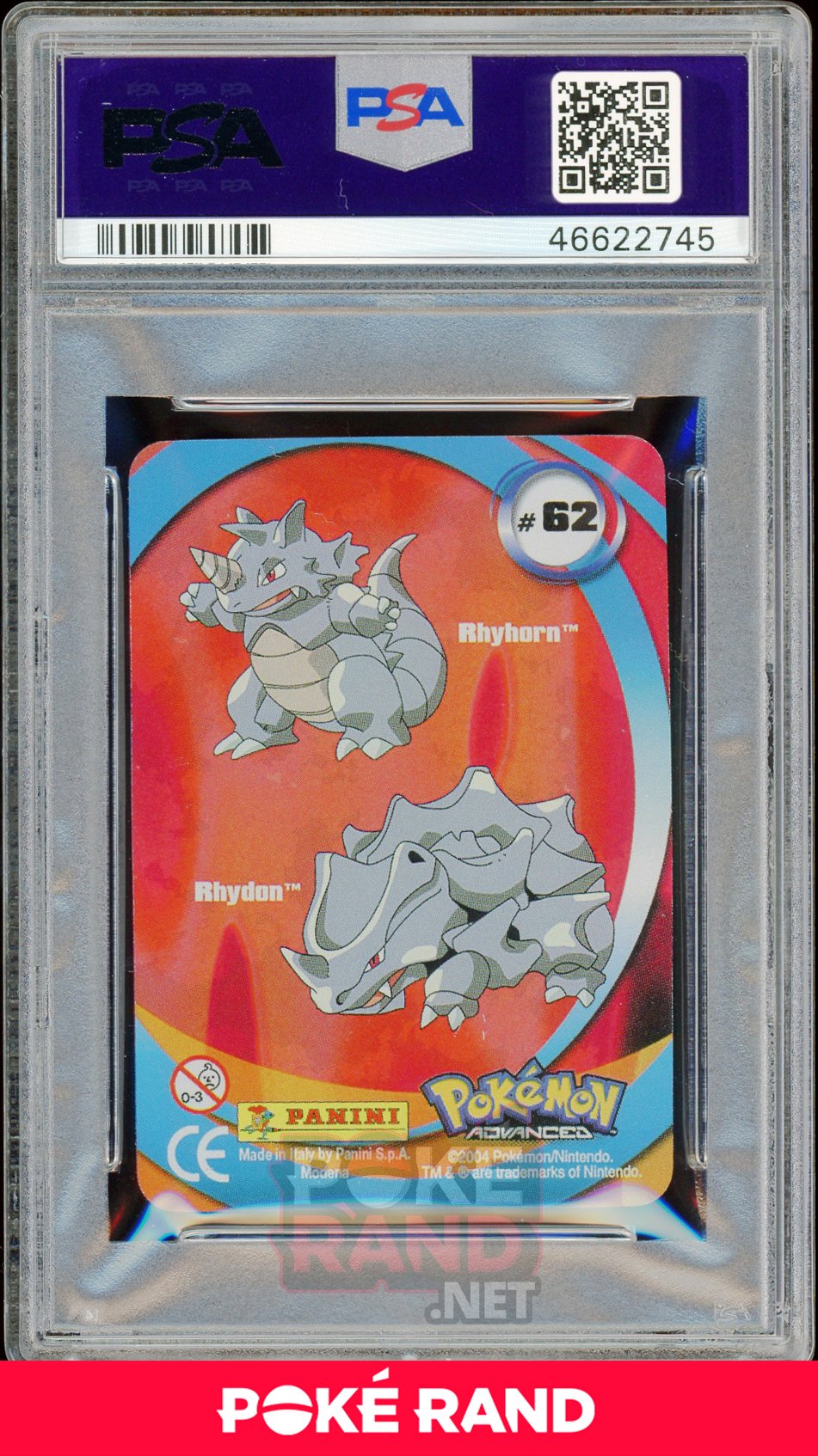 RHYDON/RHYHORN PSA 5 - Advanced Action - PokeRand