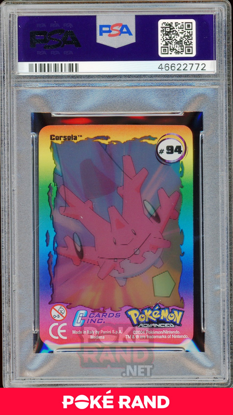 Corsola PSA 9 - Advanced Action - PokeRand
