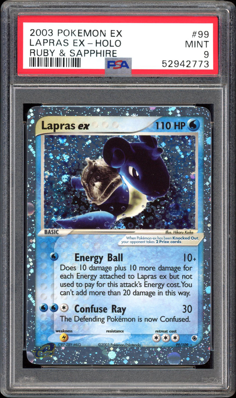 Lapras Ex - Holo - Ruby & Sapphire (PSA 9) - 99/109 - PokeRand