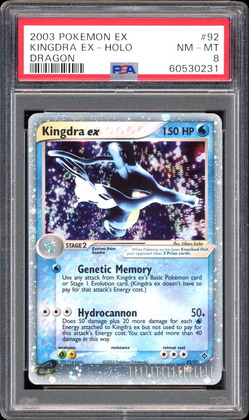 Kingdra Ex - Holo - Dragon (PSA 8) - 92/97 - PokeRand