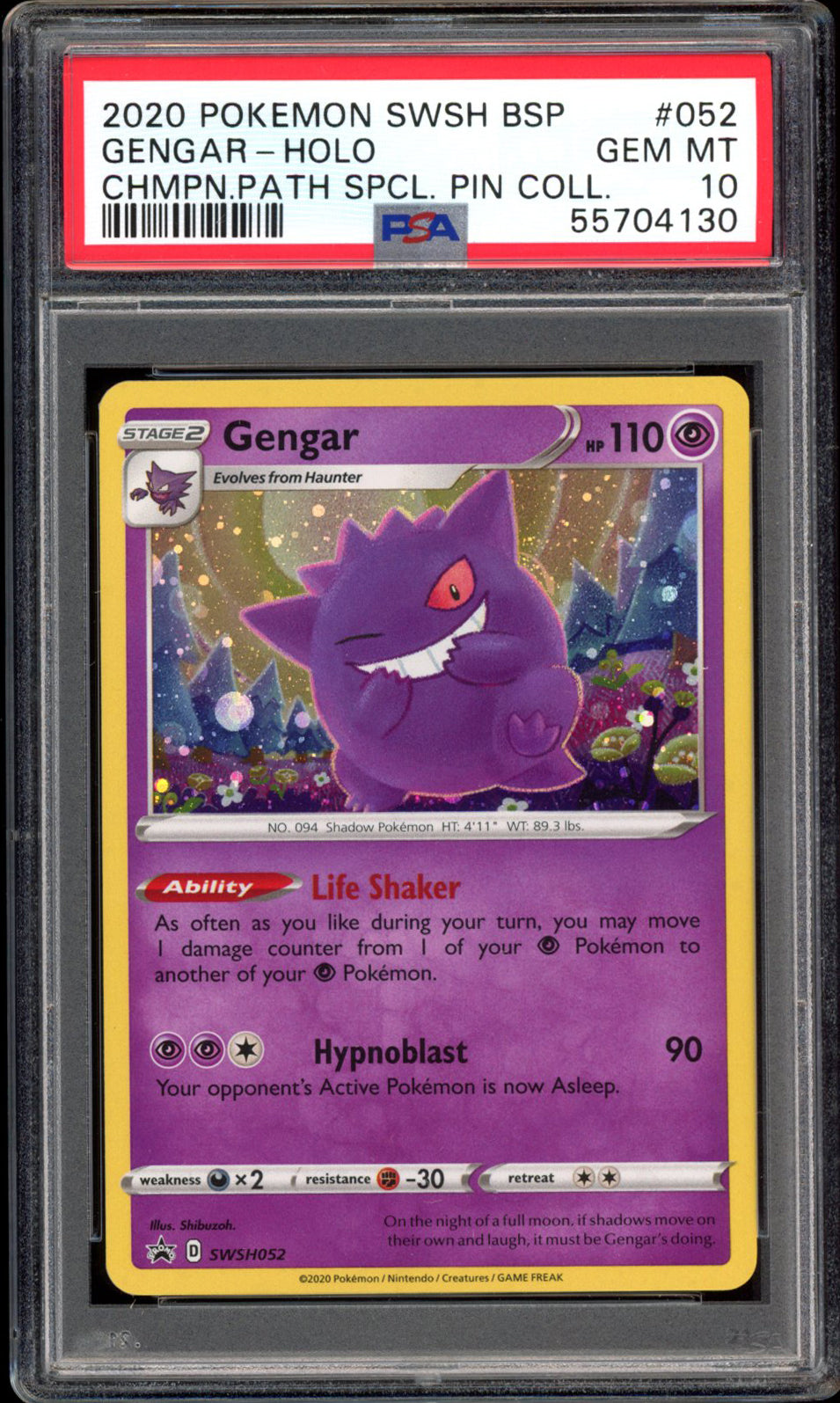 Gengar - Holo - SWSH052 - PSA 10 - Promo – PokeRand